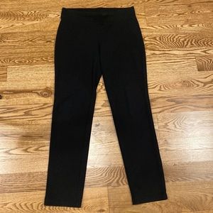 J Jill black pull on slim leg Pima cotton spandex workwear academia comfort